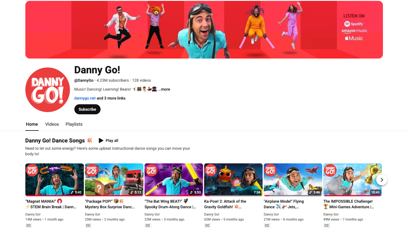 ダニー・ゴー！｜3歳もハマった、体を動かせる英語YouTube