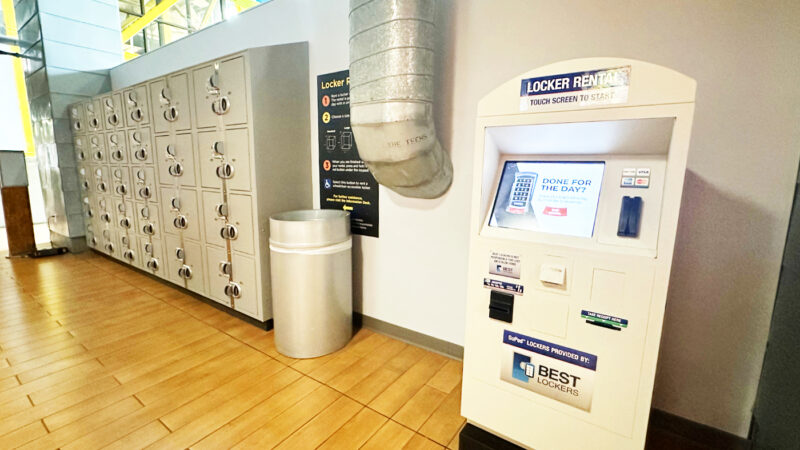 ボストン・チルドレンズ・ミュージアム館内のロッカー