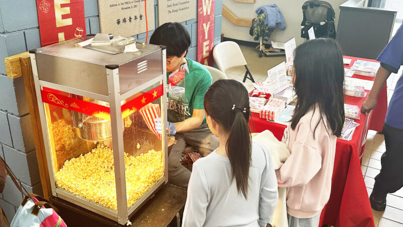 YMCAヘルシーキッズデイで配布されていた出来立てポップコーン