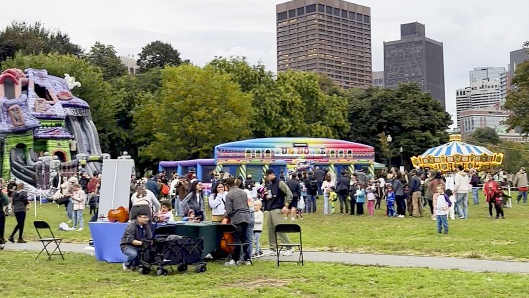 Boston Commonで開催されたFall-o-Ween Children's Festivalの会場
